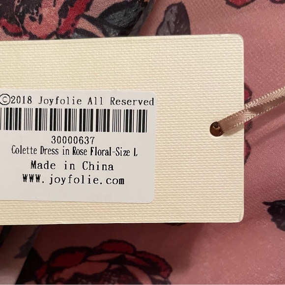 Mia Joy Colette Dress maxi rose floral NWTs ashes of roses  💐 Sz Large JOYFOLIE - Picture 10 of 11
